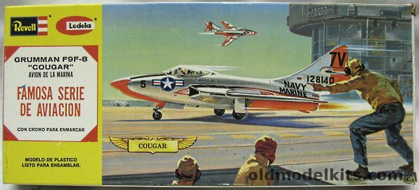 Revell 1/52 Grumman F9F-8 Cougar - Famous Aircraft Series - Lodela Issue - (F9F8), H168 plastic model kit